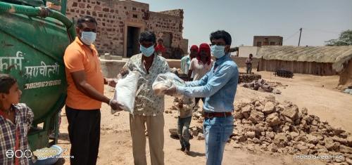 Jakson Donates Essential Food Items amidst The Covid - 19 Pandemic- Baap, Rajasthan